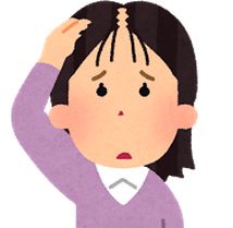 女性 薄毛とウィッグ